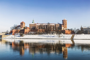 Naklejka premium Wawel castle in Krakow, Poland