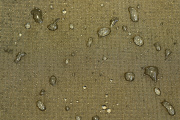 Fototapeta na wymiar detail of water repellent material