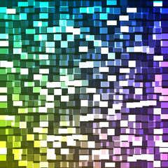 Square color mosaic background