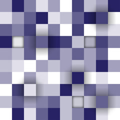 Vector background. Illustration of abstract texture with blue squares