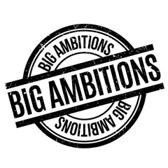 Big Ambitions rubber stamp