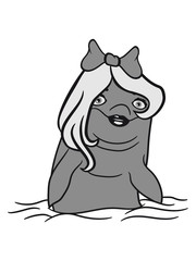 Girl woman female pretty beautiful hair long loop girl water delfin swimming cute cute