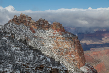 Snow at The Grand Canyon South Rim
