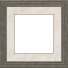 Gray picture frame with passepartout.