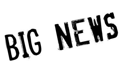 Big News rubber stamp