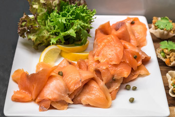 smoked salmon