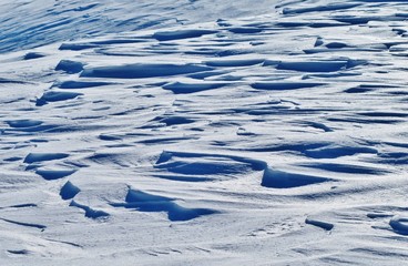 Struktur einer Schneefläche