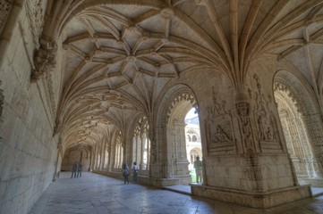 Jerónimos Monastery Cloister, Lisbon, Portugal 