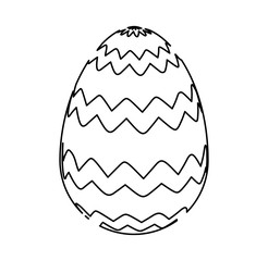 egg paint easter season vector illustration design