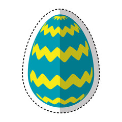 egg paint easter season vector illustration design