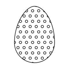 egg paint easter season vector illustration design
