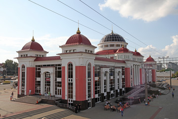 New building of Saransk railway station. Mordovia. Russia