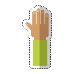 hand human isolated icon vector illustration design