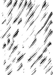 Vector texture of dry brush strokes and ink. Watercolor stains as scratches. Effect of grunge dirty background with line pattern.