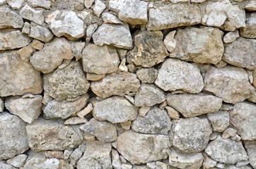closeup of a stone wall for backgrounds 