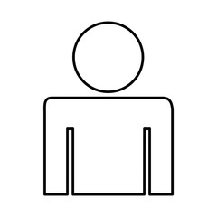 human figure silhouette icon vector illustration design