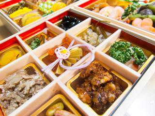 Japanese traditional food of the new year, OSECHI