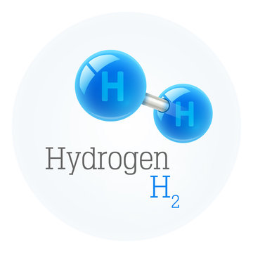 Chemistry model of hydrogen molecule scientific elements