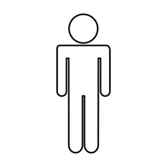 human figure silhouette icon vector illustration design
