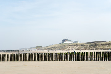 Fototapeta na wymiar View to Domburg Beach Life/ Netherlands