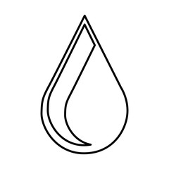 water drop emblem isolated icon vector illustration design