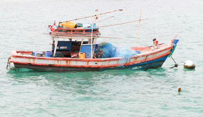 Fishing boat on the sea