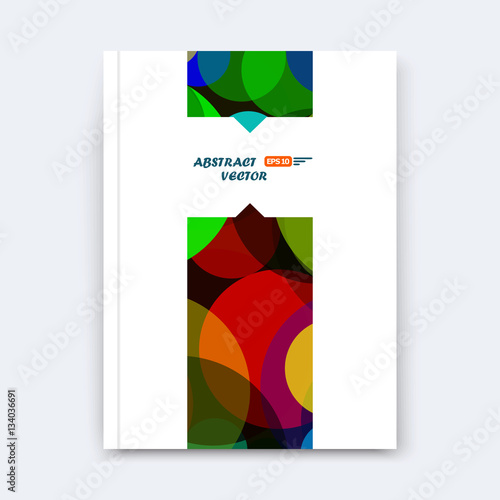 Abstract Composition Patch Font Texture Colored Round Section