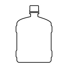 water big bottle isolated icon vector illustration design