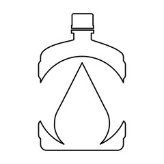 water big bottle isolated icon vector illustration design