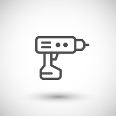 Electric screwdriver line icon