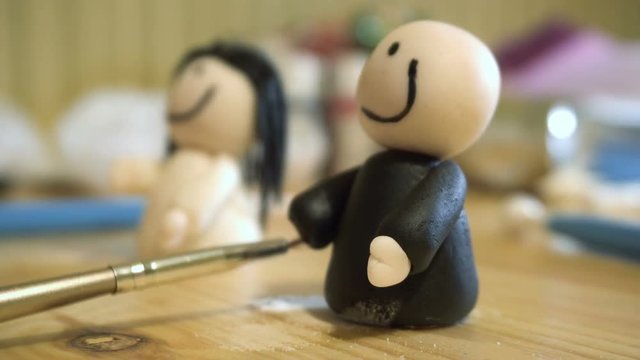 Making character of mastic