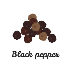 Black pepper peas color flat icon for web and mobile design