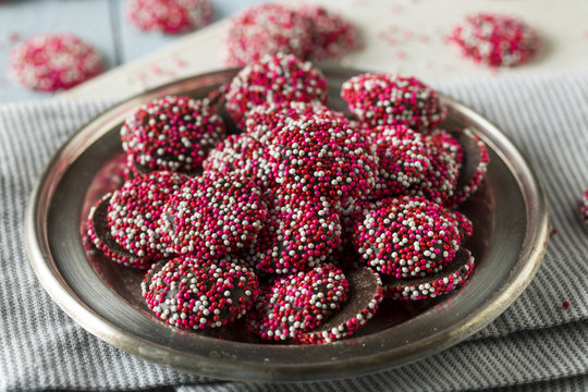 Valentine's Red and White Chocolate NonPareils