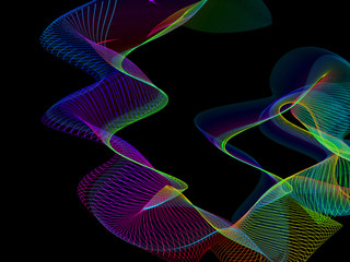 abstract stylized lines, vector