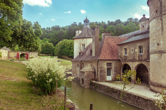 French Chateau of Bussy Rabutin in Burgundy