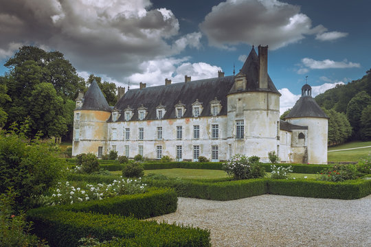 French Chateau of Bussy Rabutin in Burgundy