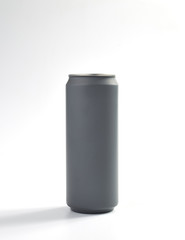 Grey aluminum can