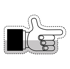 hand human photographer icon vector illustration design