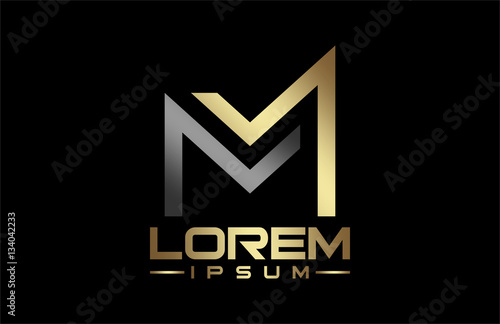 letter vector t in and image and Stock gold m letter