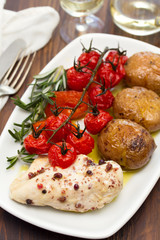 chicken with potato and tomato