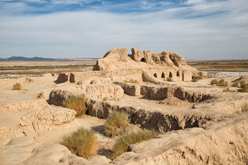 Fototapeta na wymiar Fortress Toprak-Kala of Ancient Khorezm