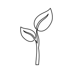 Obraz premium Think green ecology icon vector illustration graphic design