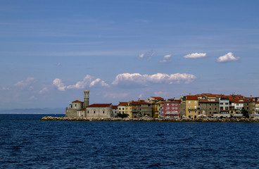 View of Portoroz is located on the Adriatic coast .Sloveniya.