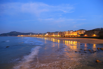 zarautz playa noche país vasco U84A2824-f17