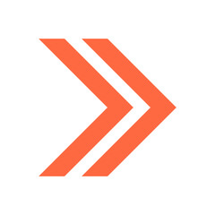 Arrow icon direction button pointer sign flat