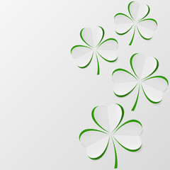 Illustration of clover leaves