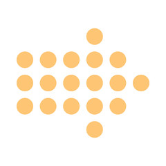 Arrow icon digital sign direction pictogram pointer button flat