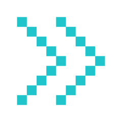 Arrow icon direction pictogram digital sign pointer button flat