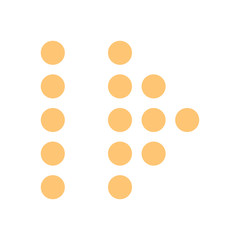 Arrow icon digital sign direction pictogram pointer button flat