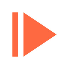 Arrow sign direction icon circle button eject symbol flat style